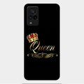 Cute Queen With Crown Glass Case For Vivo V21 5G