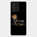 Cute Queen With Crown Glass Case For Vivo V23 Pro 5G