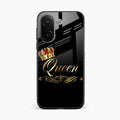 Cute Queen With Crown Glass Case For Vivo V60e 5G