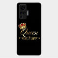 Cute Queen With Crown Glass Case For Vivo X50 Pro 5G