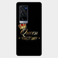 Cute Queen With Crown Glass Case For Vivo X60 Pro Plus 5G