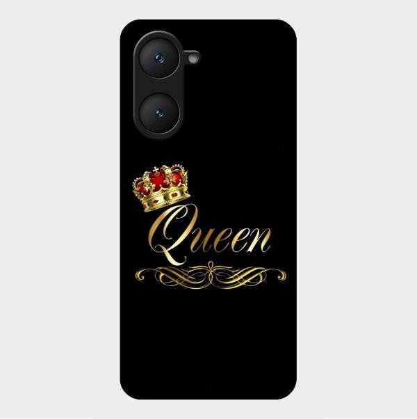 Cute Queen With Crown Glass Case For Vivo Y18E