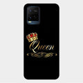 Cute Queen With Crown Glass Case For Vivo Y21A