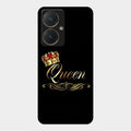 Cute Queen With Crown Glass Case For Vivo Y27