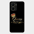 Cute Queen With Crown Glass Case For Vivo Y56 5G