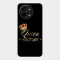 Cute Queen With Crown Glass Case For Vivo Y58 5G