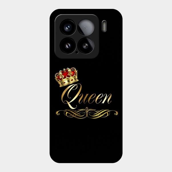 Cute Queen With Crown Glass Case For Xiaomi 15 5G