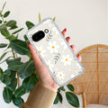 Daisy Bloom Transparent Silicon Case For Google Pixel 9a 5G