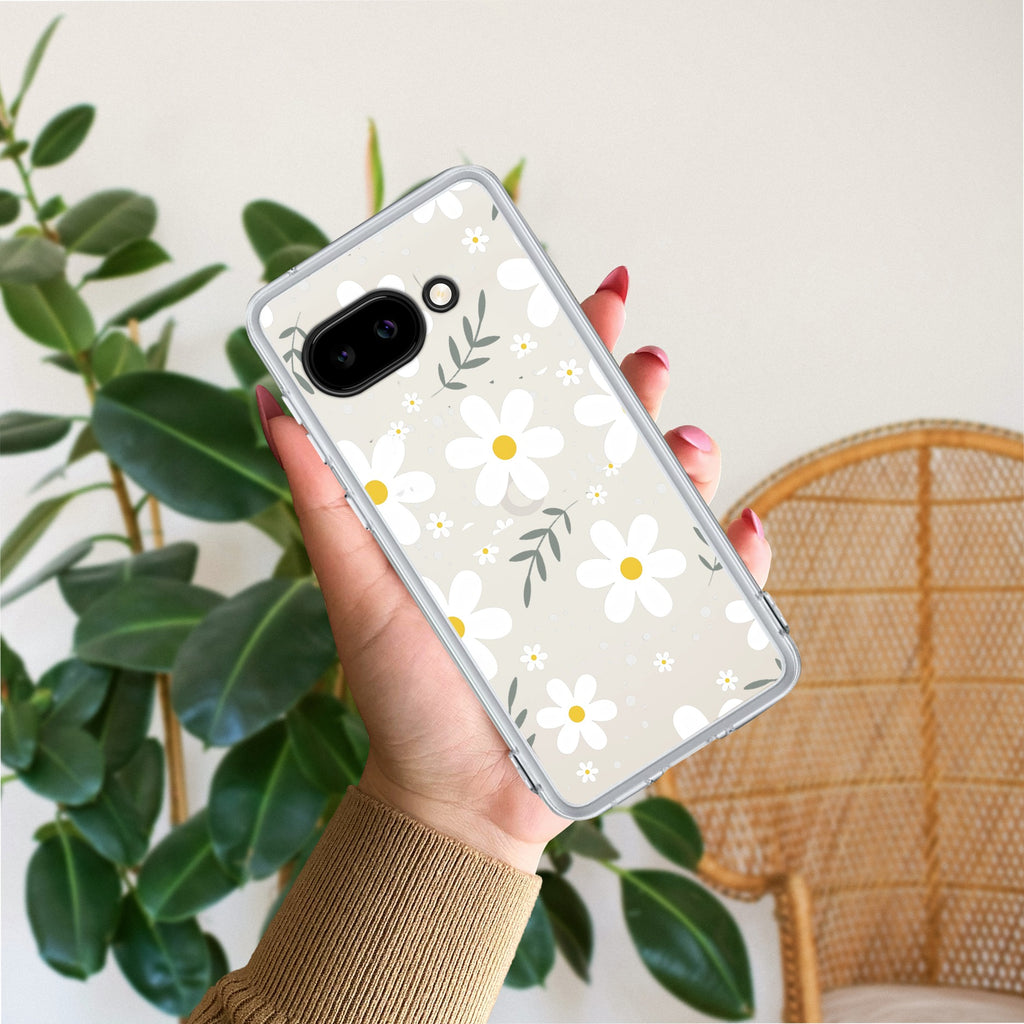Daisy Bloom Anti Yellow Case For Google Pixel 10a 5G
