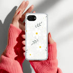 Daisy Bloom Anti Yellow Clear Case For iPhone 17e