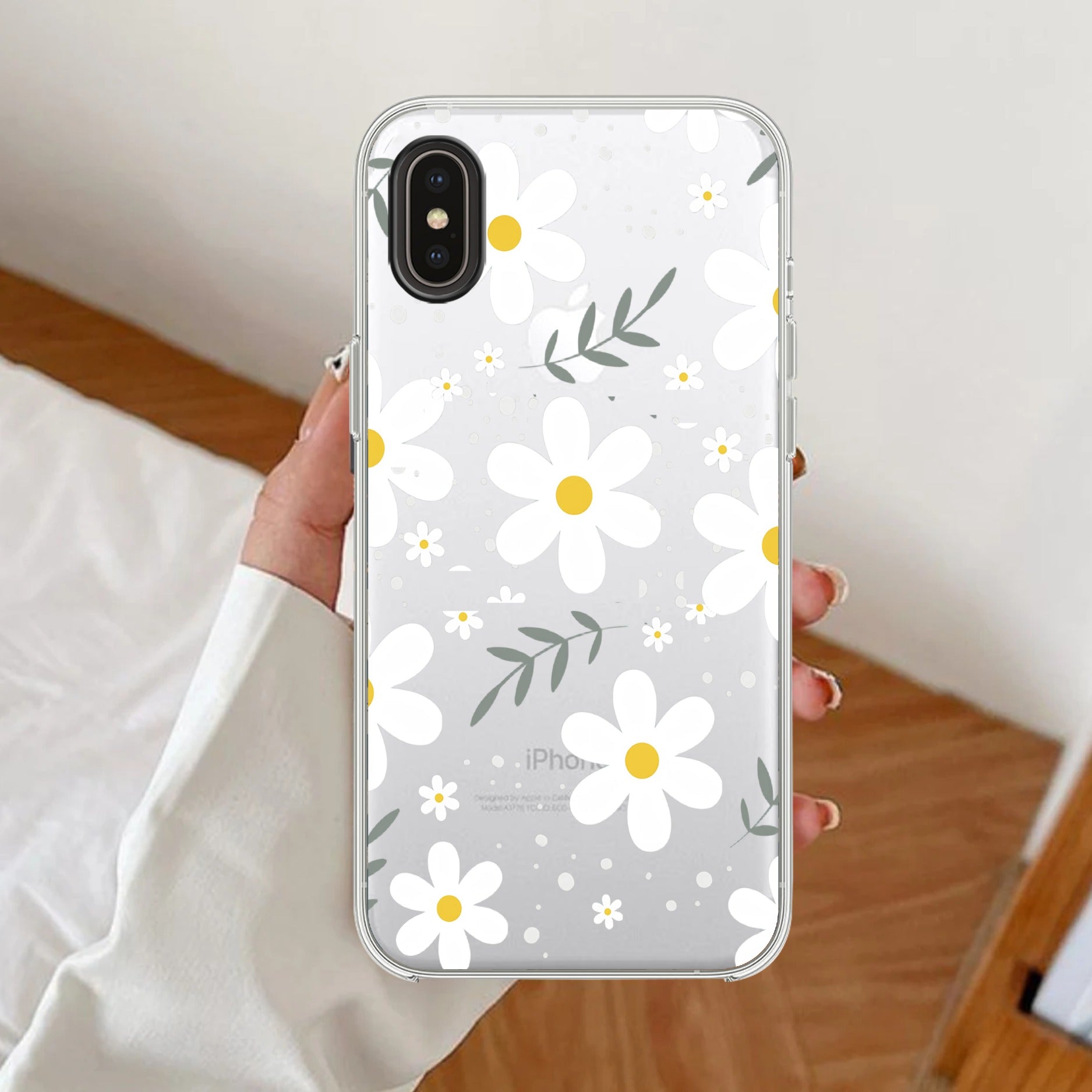 Daisy Bloom Transparent Silicon Case For iPhone