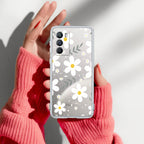 Daisy Bloom Transparent Silicon Case For iQOO 9 SE 5G