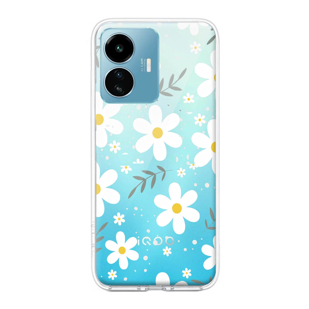 Daisy Bloom Transparent Silicon Case For iQOO Z6 Lite 5G