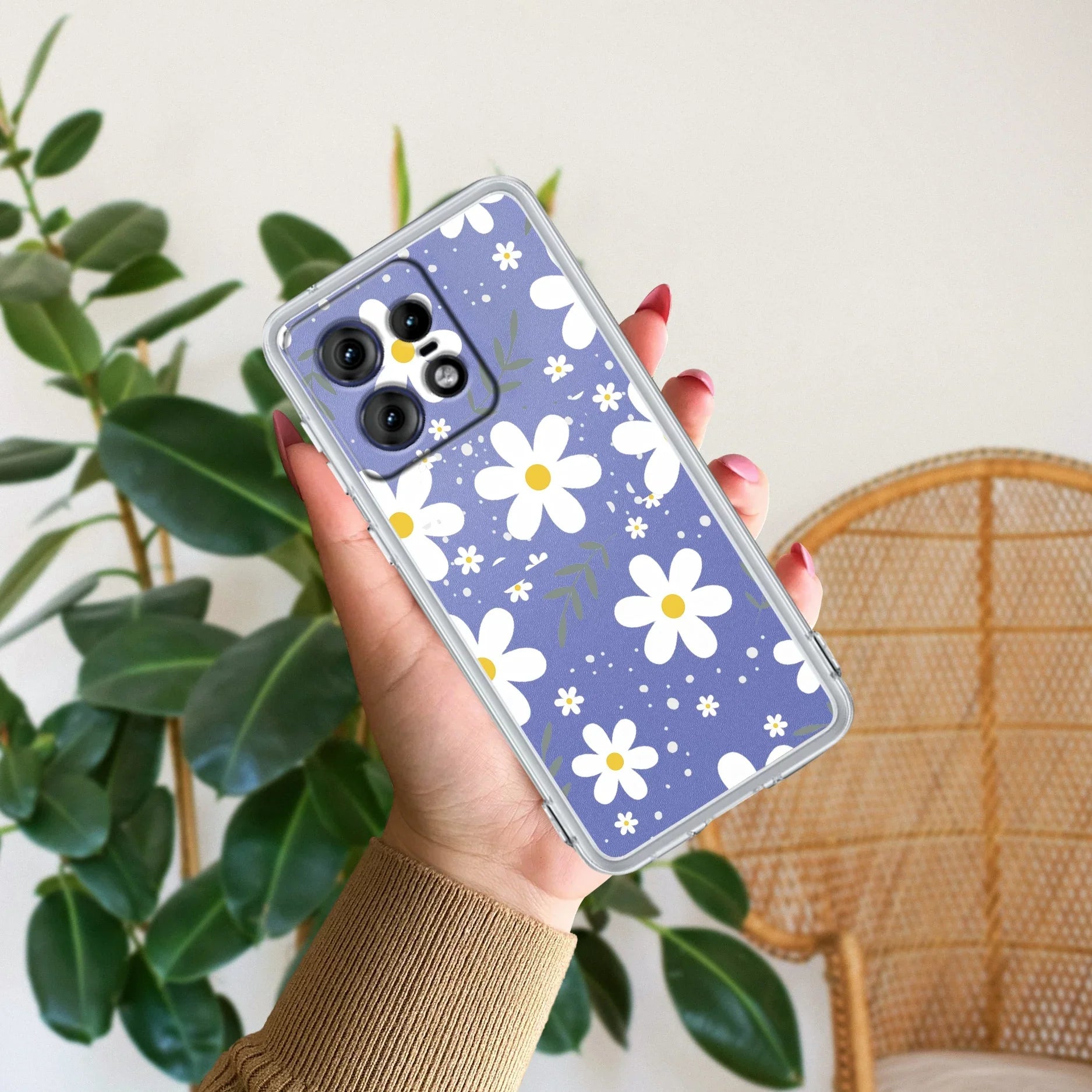 Daisy Bloom Transparent Silicon Case For Motorola - ShopOnCliQ