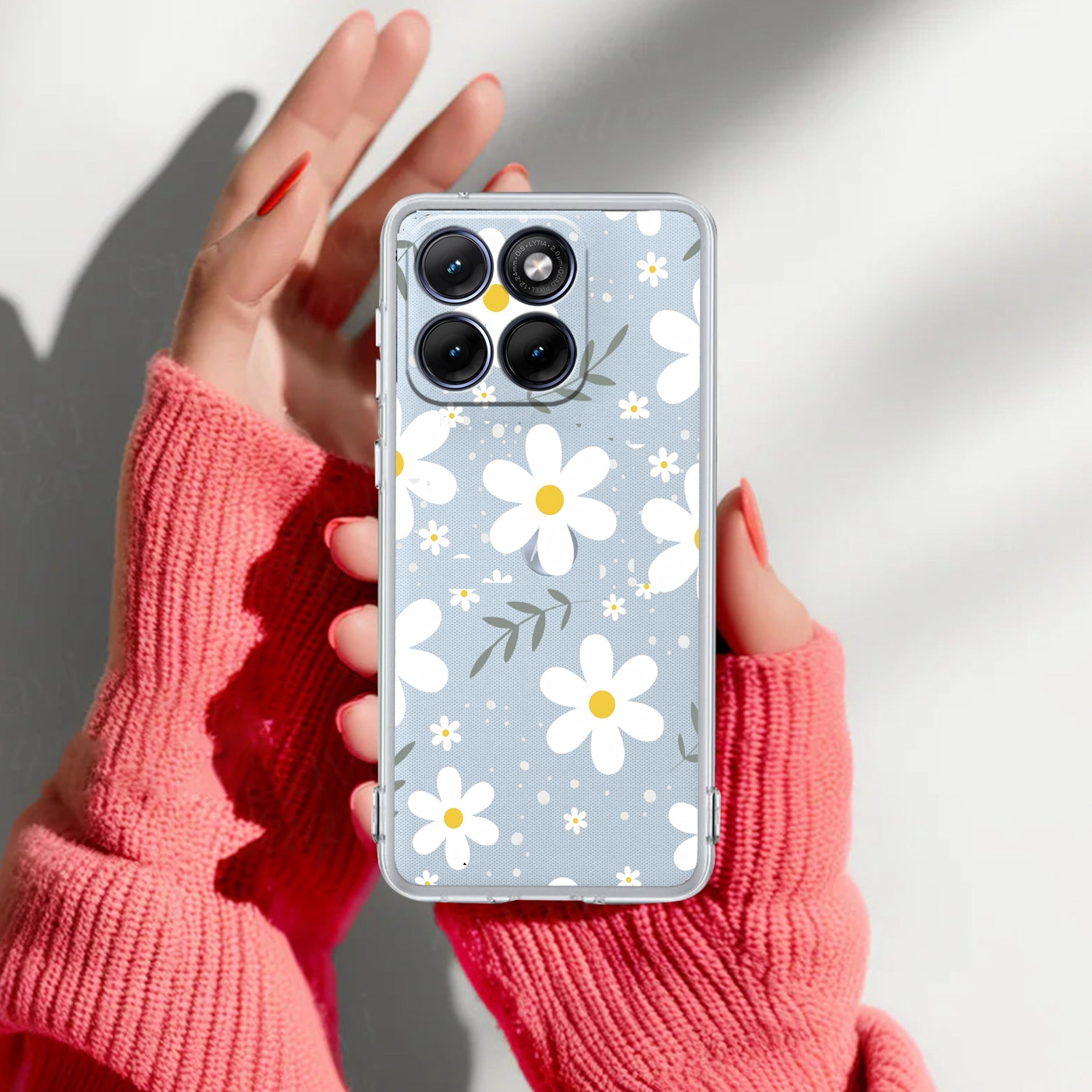 Daisy Bloom Anti Yellow Case For Motorola Edge 60 Stylus 5G