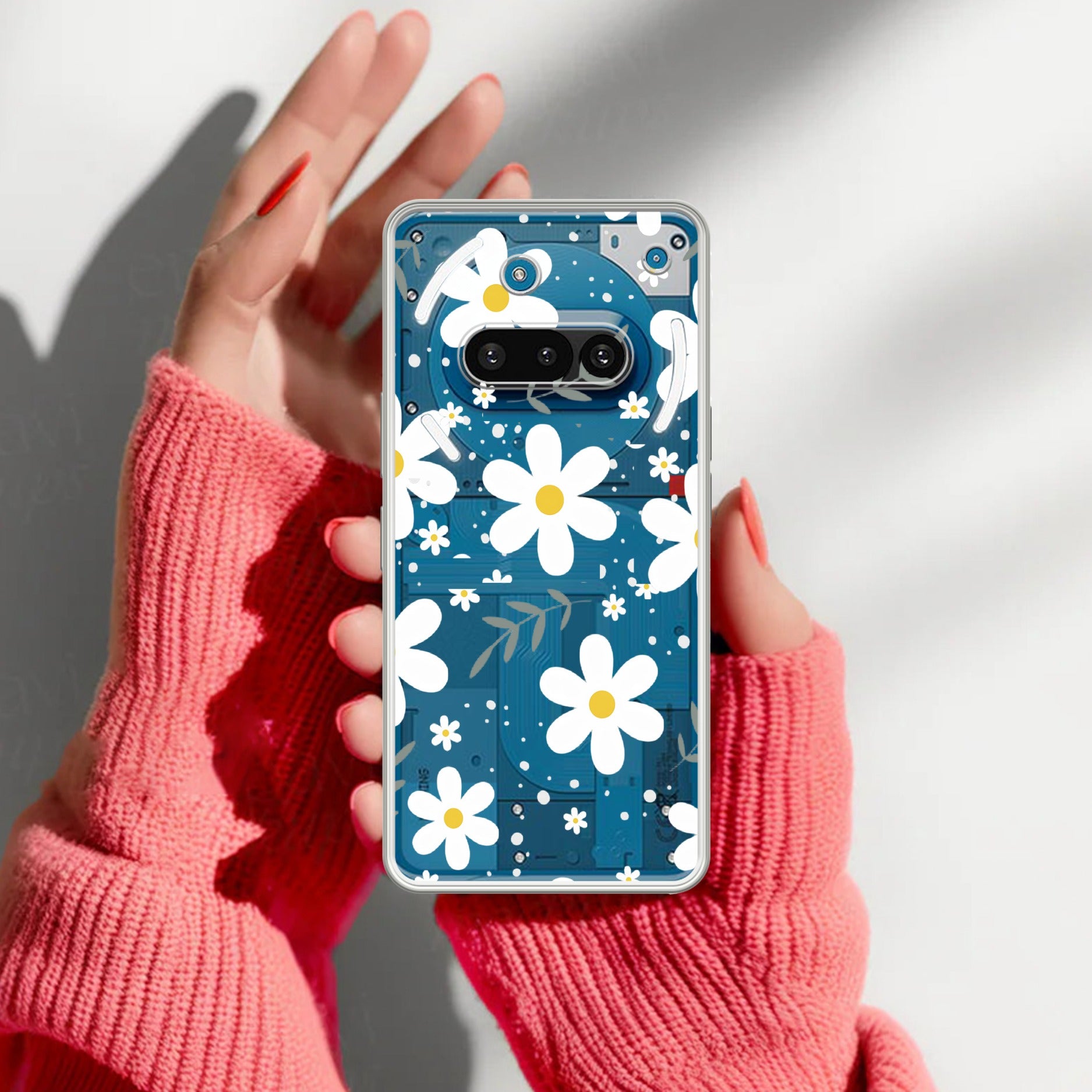 Daisy Bloom Anti Yellow Case For Nothing Phone 3A 5G
