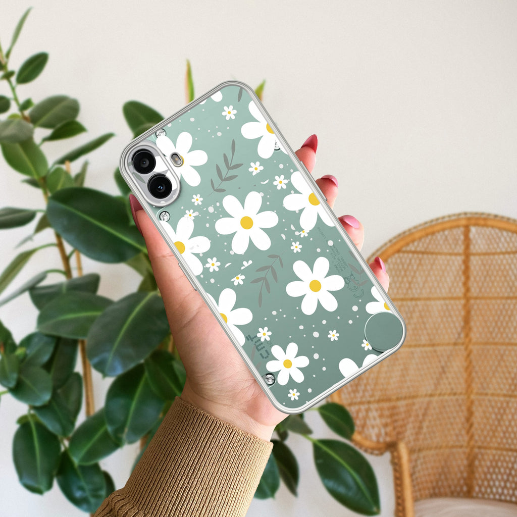 Daisy Bloom Anti Yellow Case For CMF Nothing Phone 1 5G