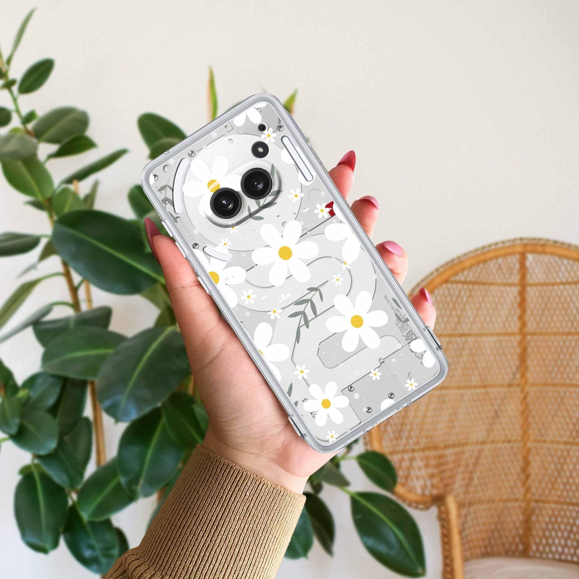 Daisy Bloom Anti Yellow Case For Nothing Phone 2a Plus