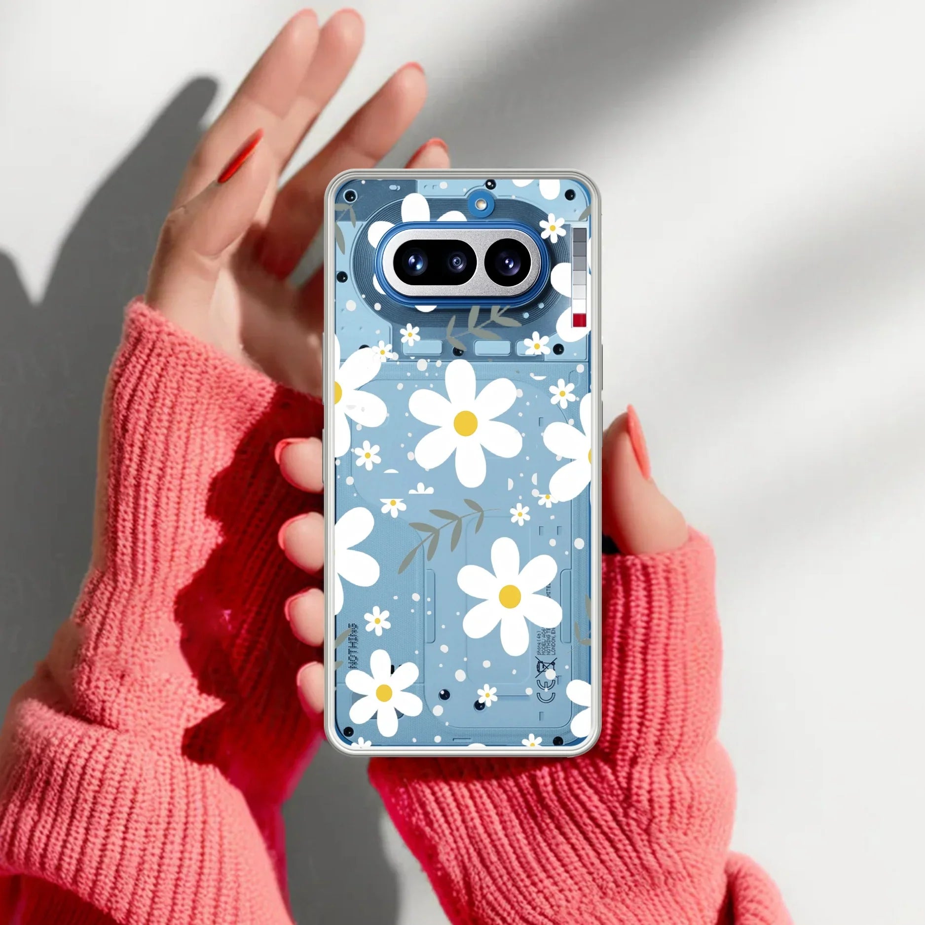 Daisy Bloom Transparent Silicon Case For Nothing