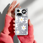Daisy Bloom Transparent Silicon Case For Nothing