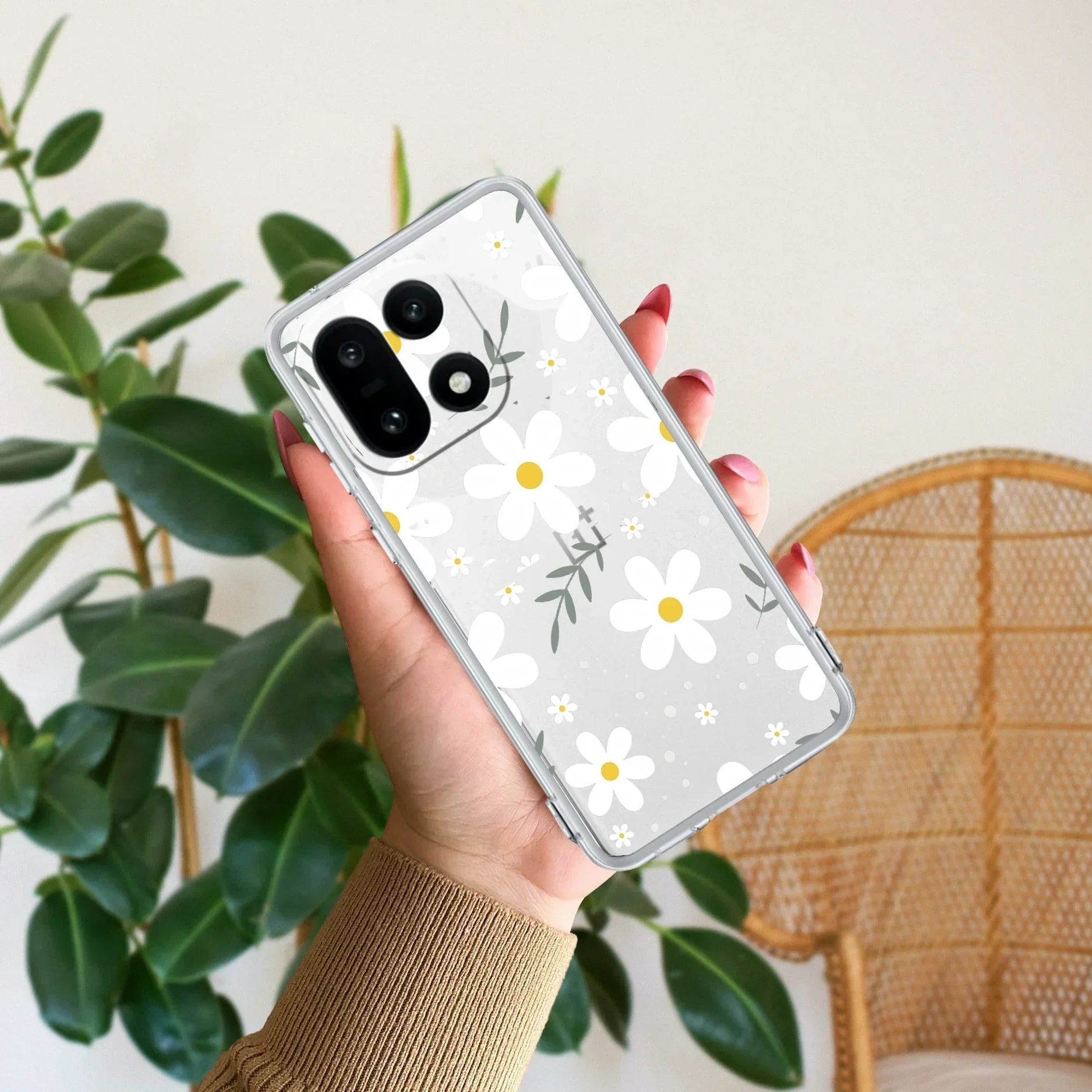 Daisy Bloom Transparent Silicon Case For OnePlus