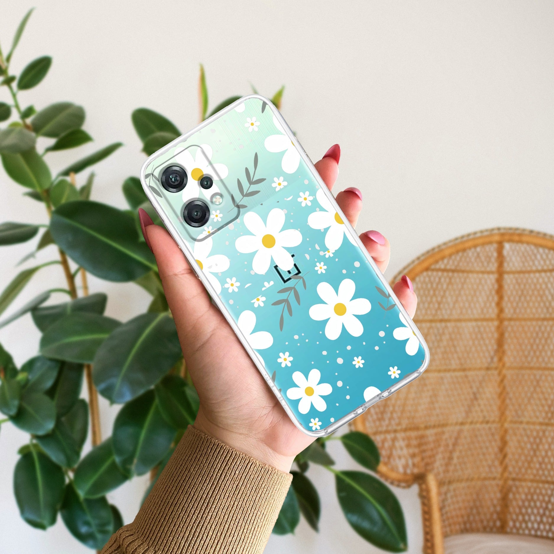 Daisy Bloom Transparent Silicon Case For OnePlus