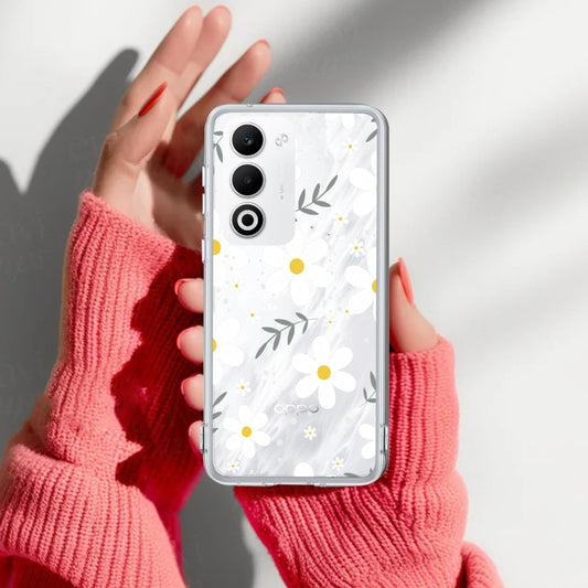 Daisy Bloom Transparent Silicon Case For Oppo
