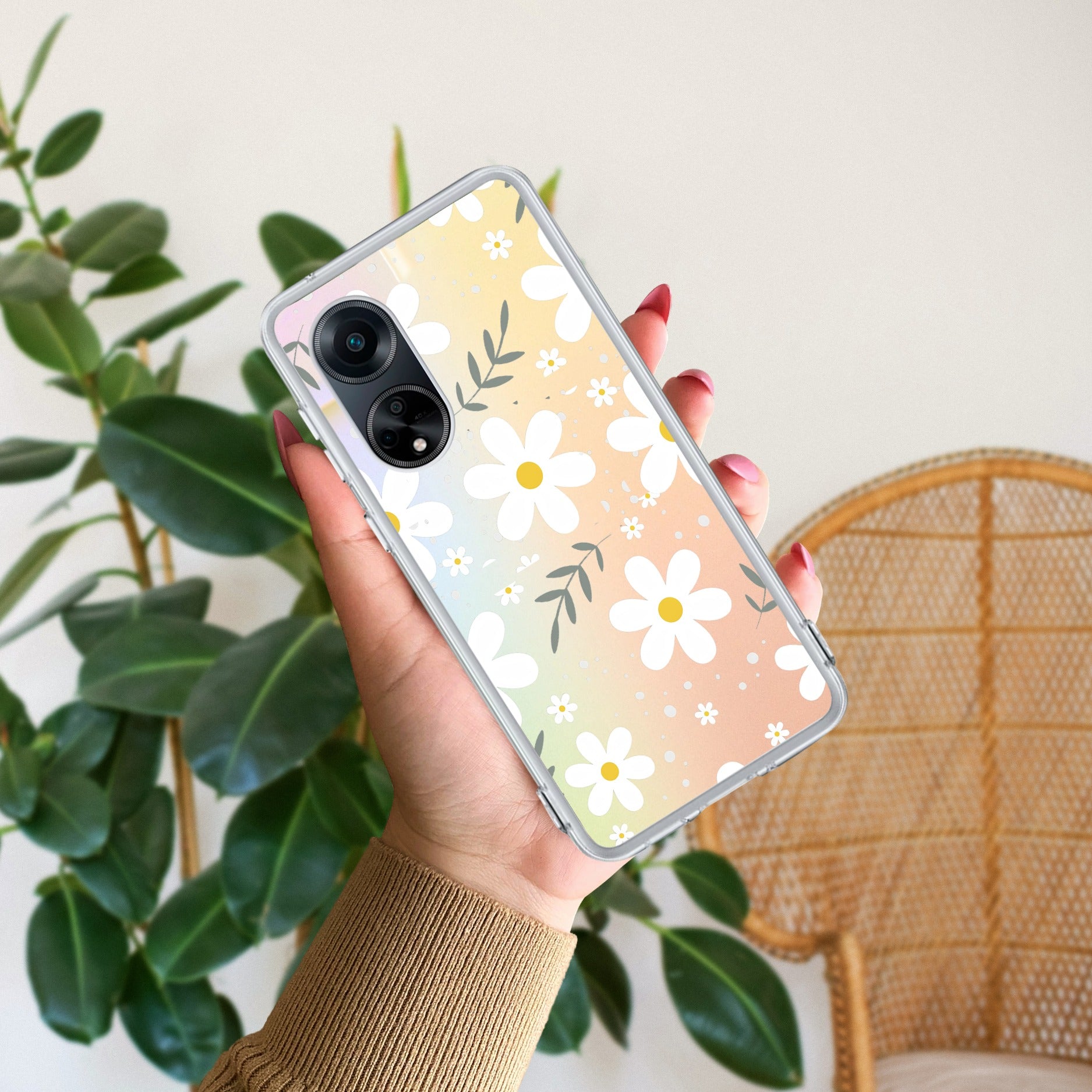 Daisy Bloom Anti Yellow Case For Oppo F23 5G