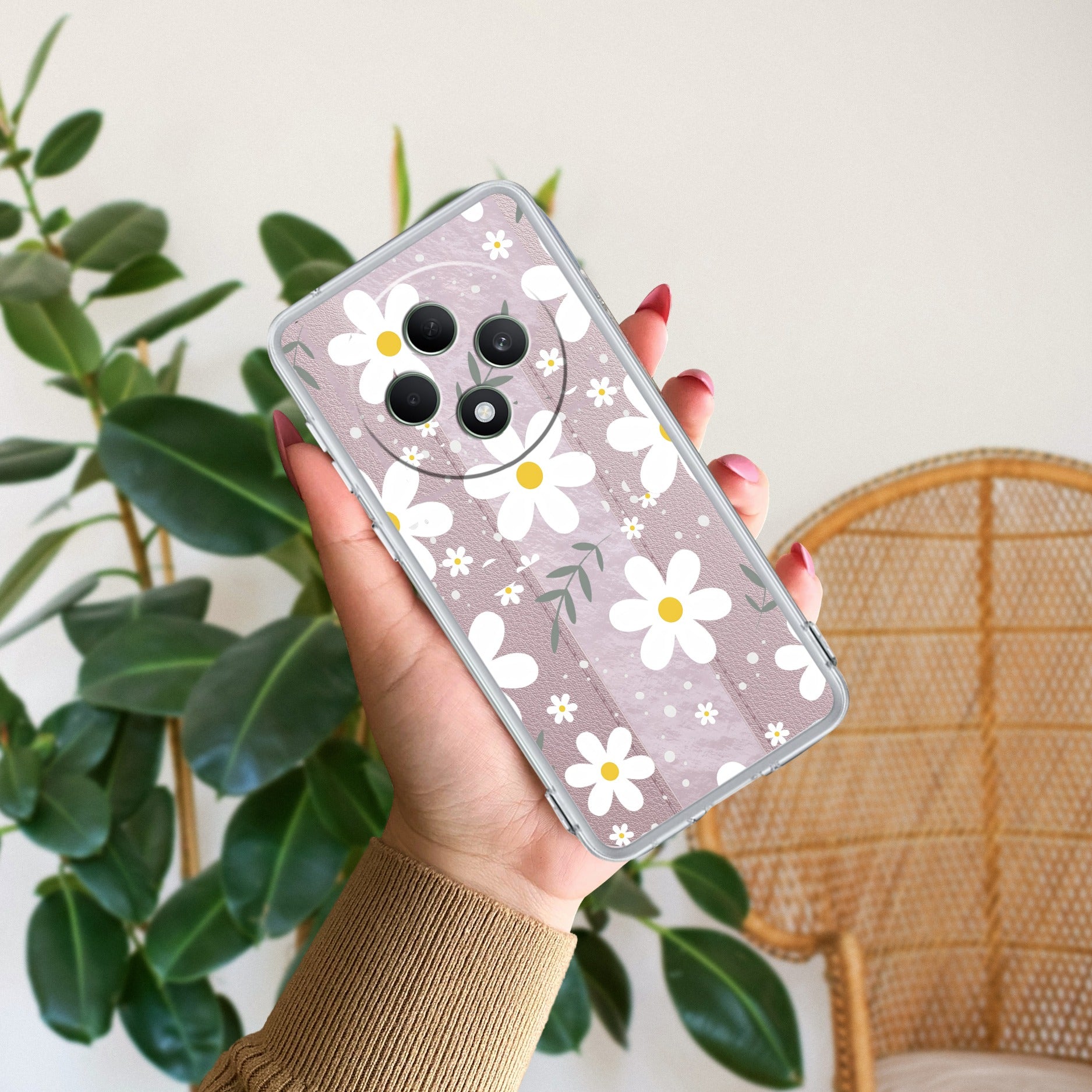 Daisy Bloom Anti Yellow Case For Oppo F27 Pro Plus 5G
