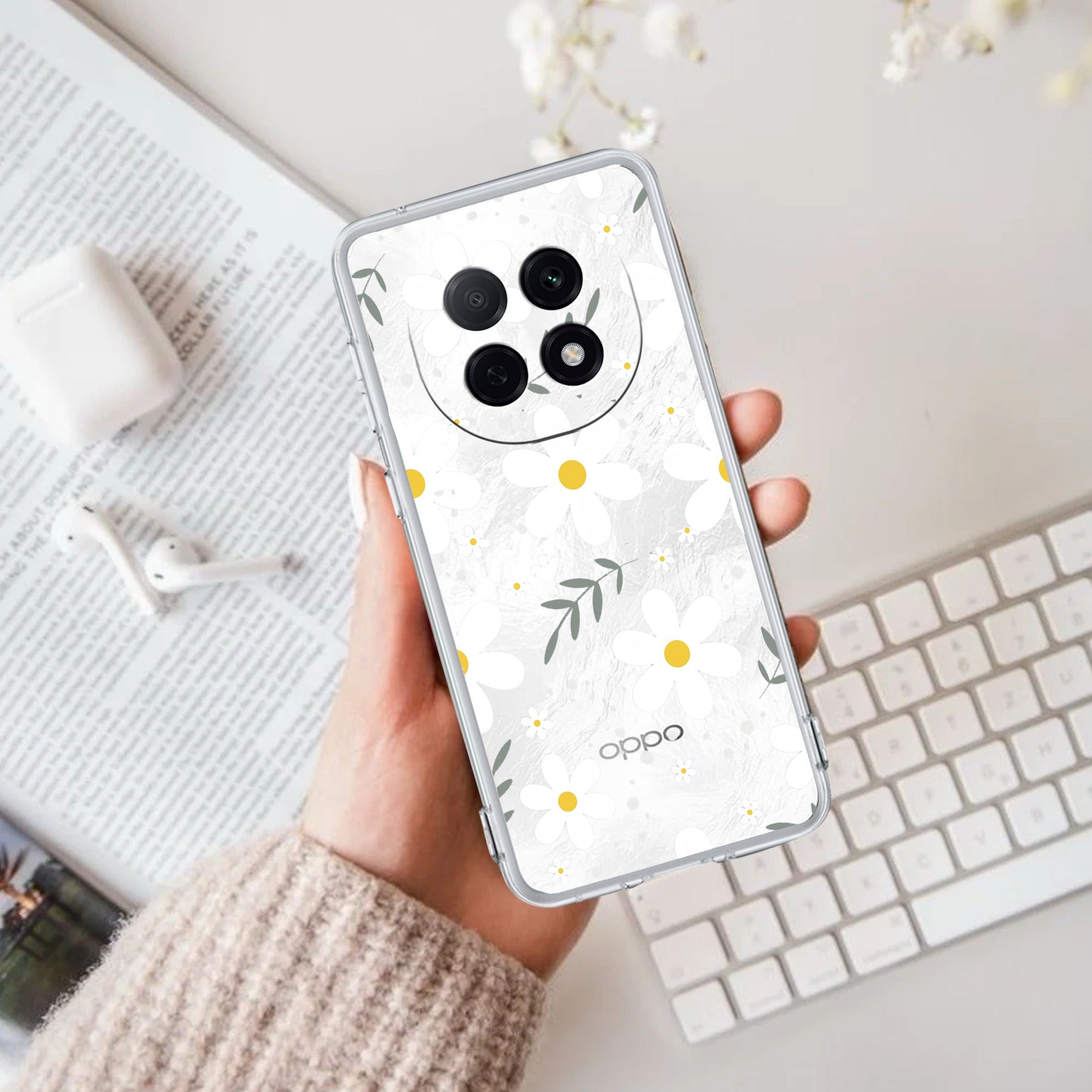 Daisy Bloom Anti Yellow Case For Oppo F29 Pro 5G