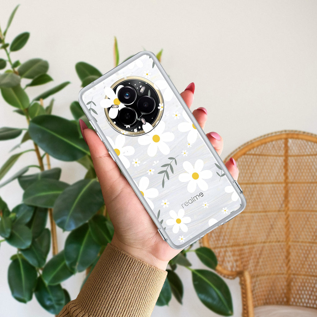 Daisy Bloom Transparent Silicon Case For Realme/Narzo