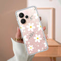 Daisy Bloom Transparent Silicon Case For Realme C73 5G