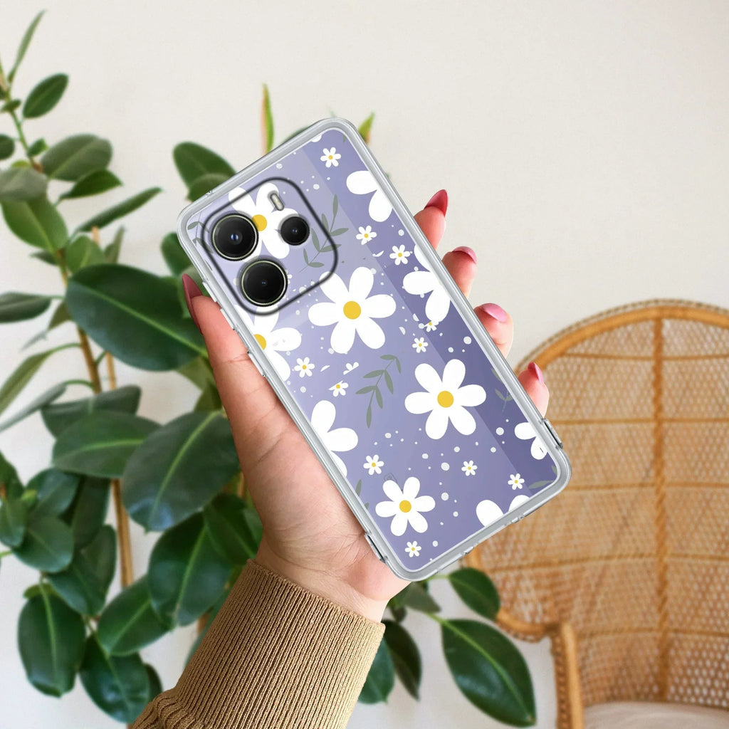 Daisy Bloom Transparent Silicon Case For Redmi 12 4G