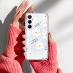 Daisy Bloom Transparent Silicon Case For Samsung Galaxy A36 5G