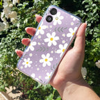 Daisy Bloom Transparent Silicon Case For Samsung Galaxy A36 5G