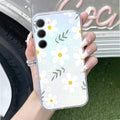 Daisy Bloom Transparent Silicon Case For Samsung Galaxy S23 Plus 5G