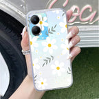 Daisy Bloom Transparent Silicon Case For Vivo T2x 5G