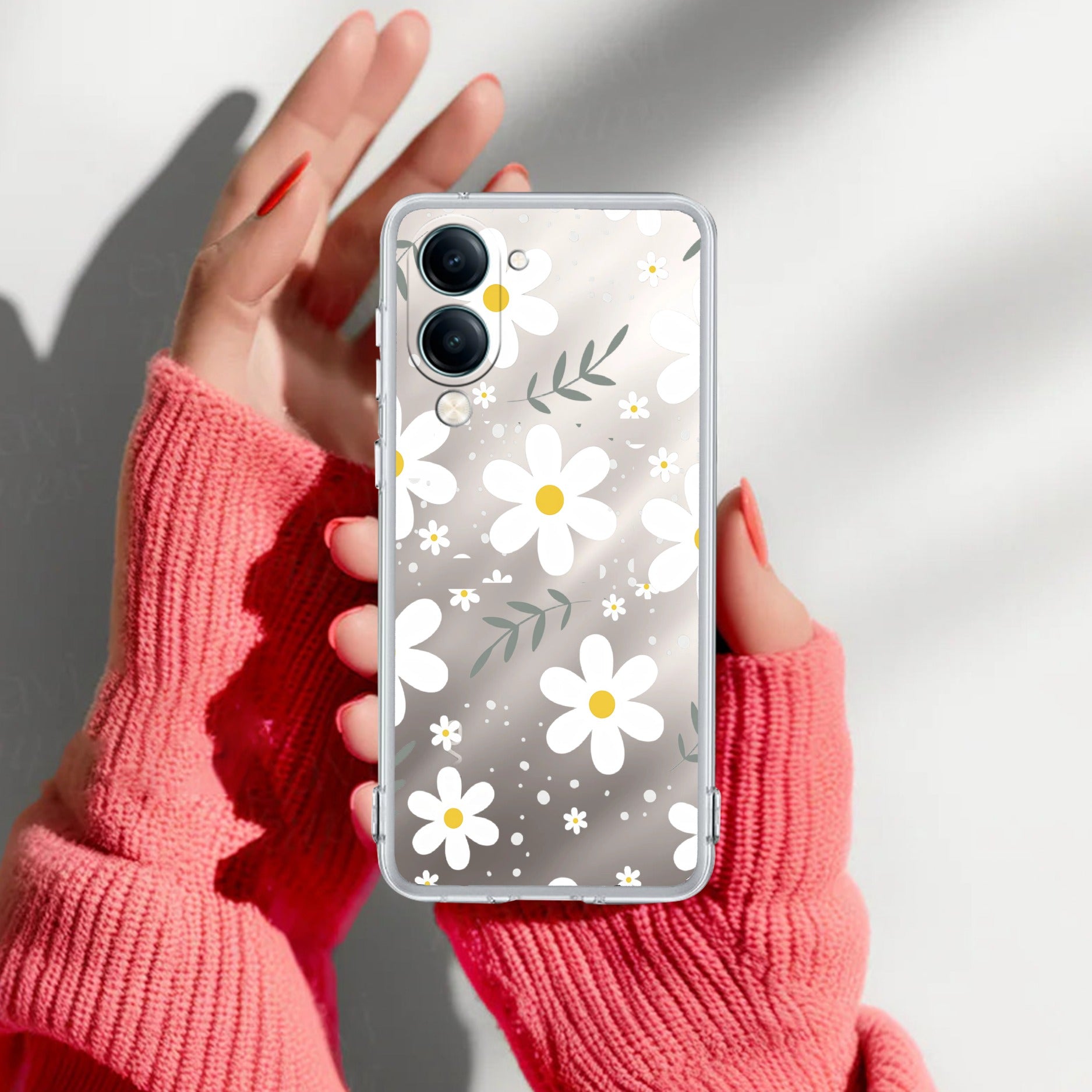 Daisy Bloom Anti Yellow Case For Vivo T4 Lite 5G