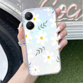 Daisy Bloom Transparent Silicon Case For Vivo Y28 5G