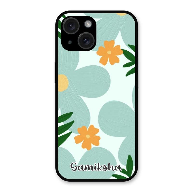Daisy Dreams Customized Glass Case Cover For iPhone 15 Plus