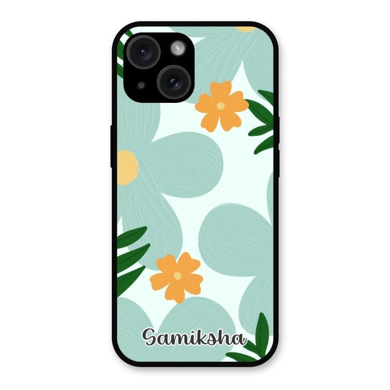 Daisy Dreams Customized Glass Case Cover For iPhone 15