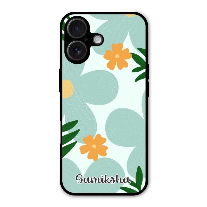 Daisy Dreams Customized Glass Case Cover For iPhone 16 Plus