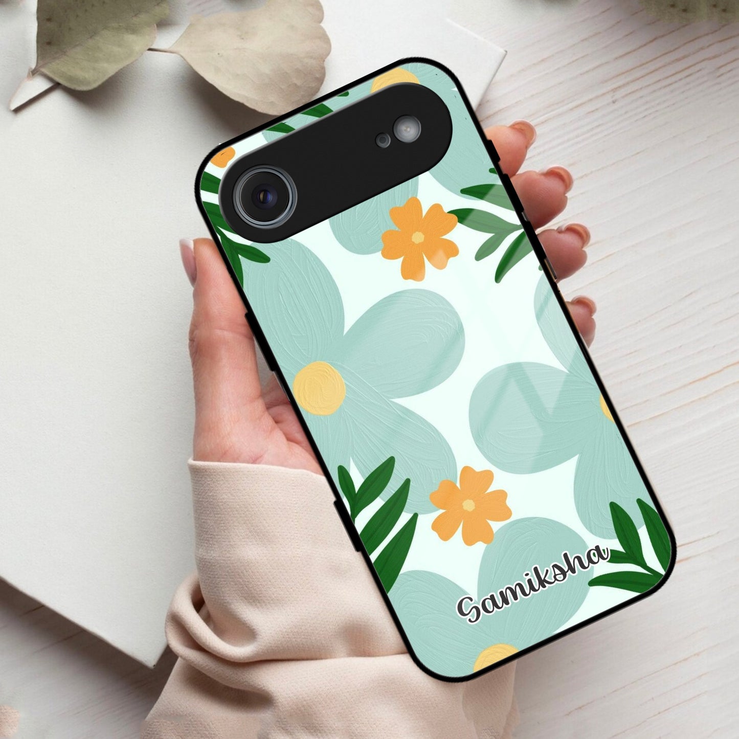 Daisy Dreams Customized Glass Case Cover For iPhone