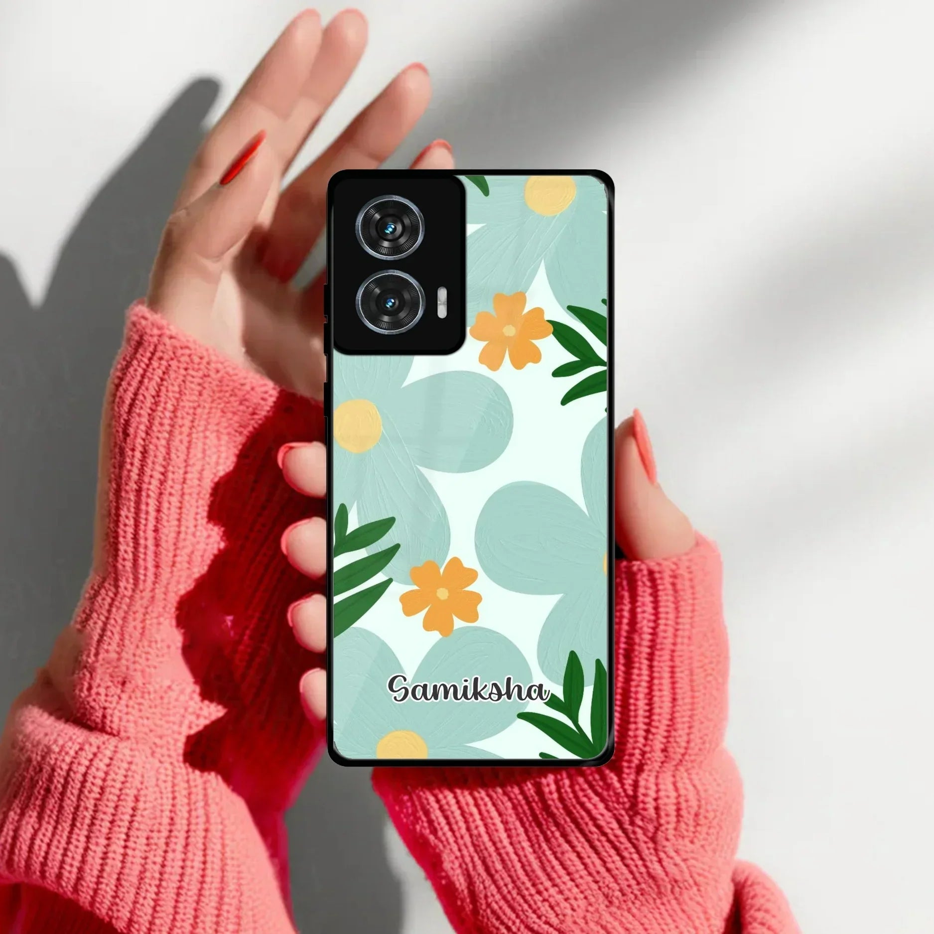 Daisy Dreams Customized Glass Case Cover For Motorola - ShopOnCliQ