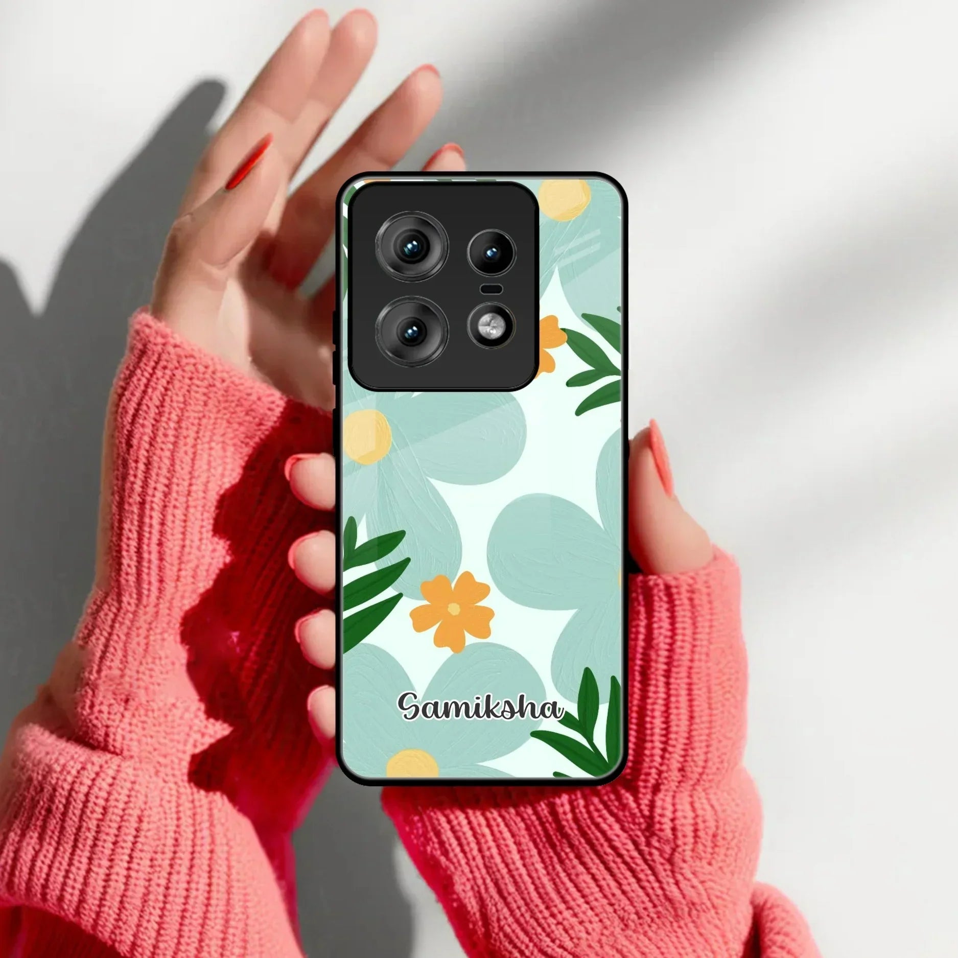 Daisy Dreams Customized Glass Case Cover For Motorola - ShopOnCliQ