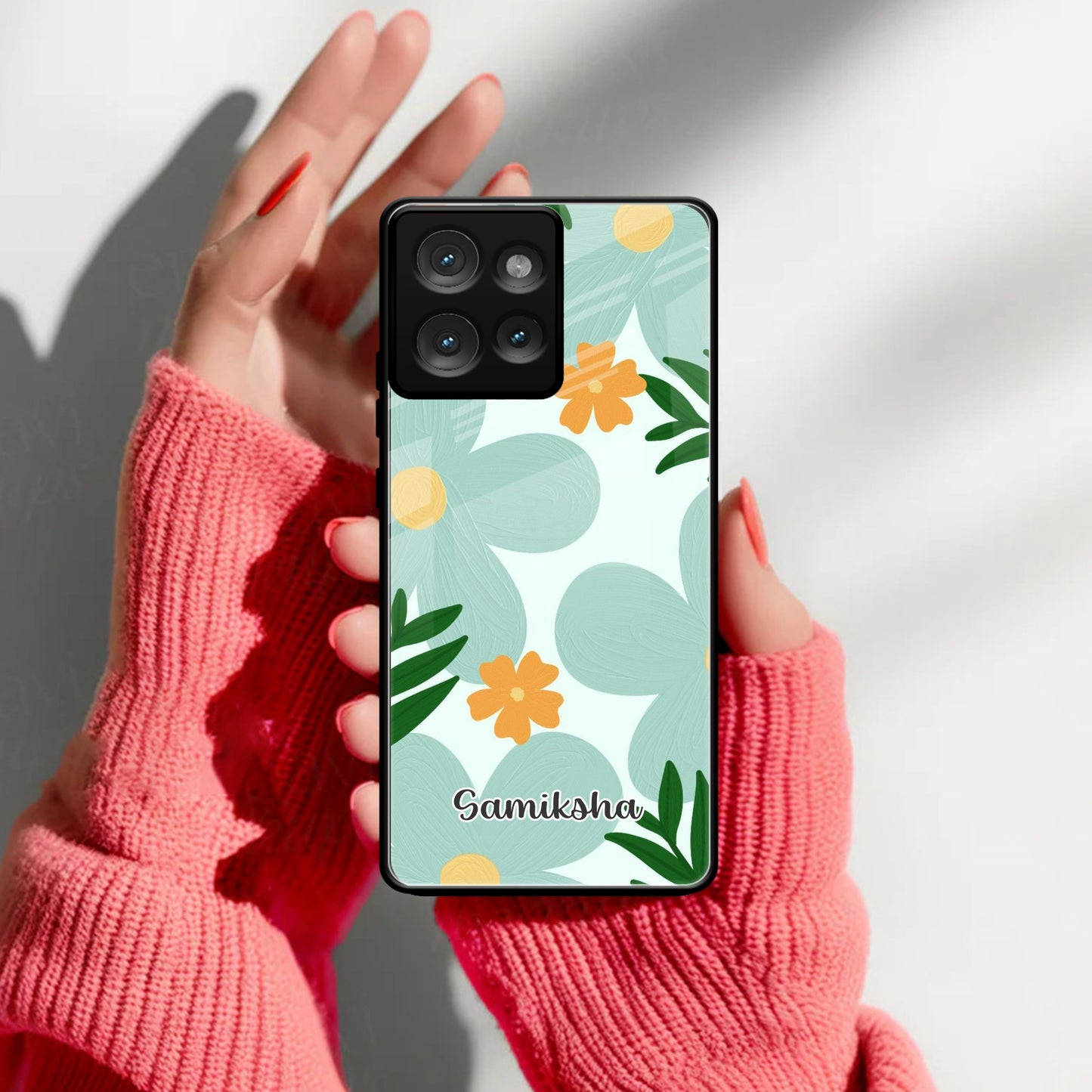 Daisy Dreams Customized Glass Case Cover For Motorola