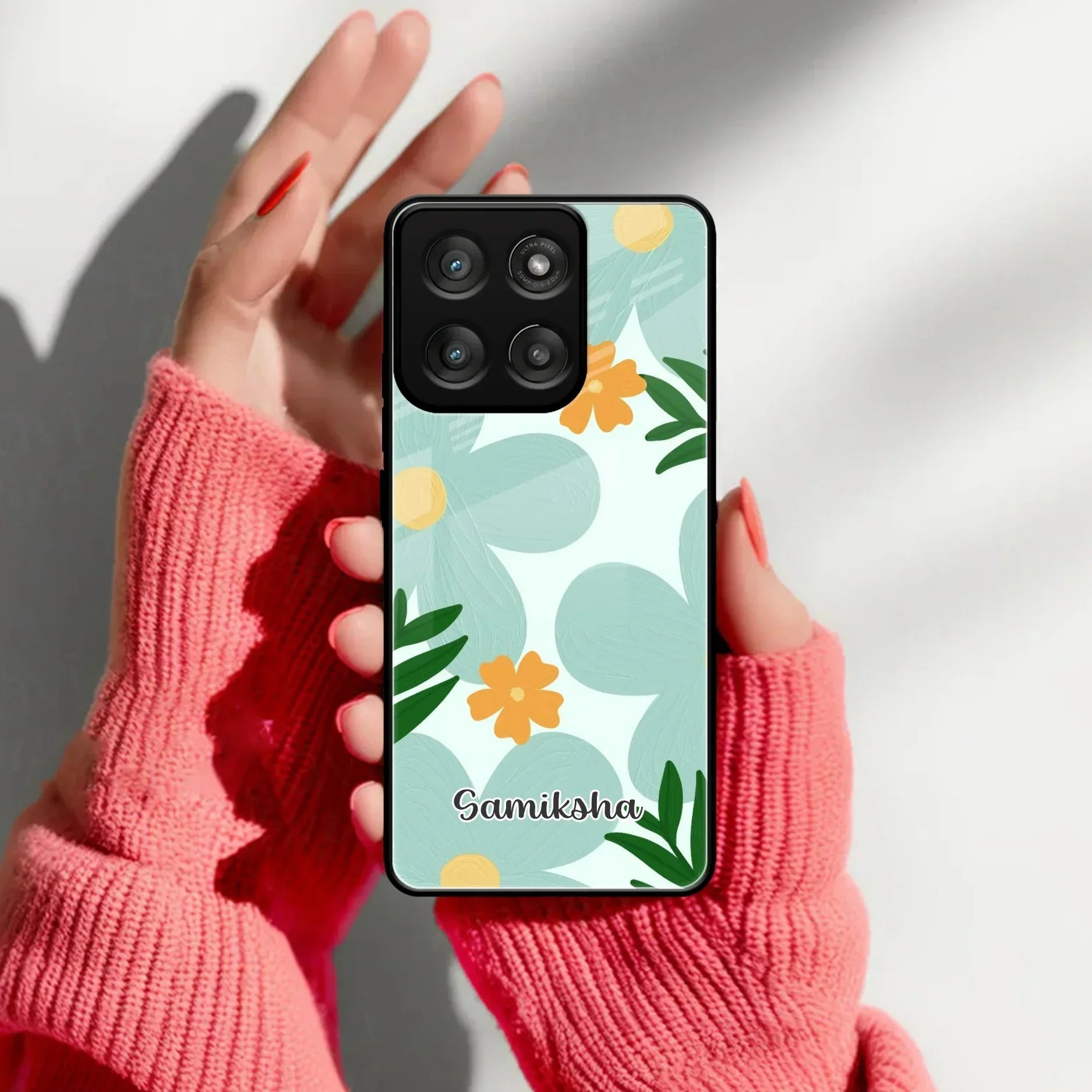 Daisy Dreams Customized Glass Case Cover For Motorola - ShopOnCliQ