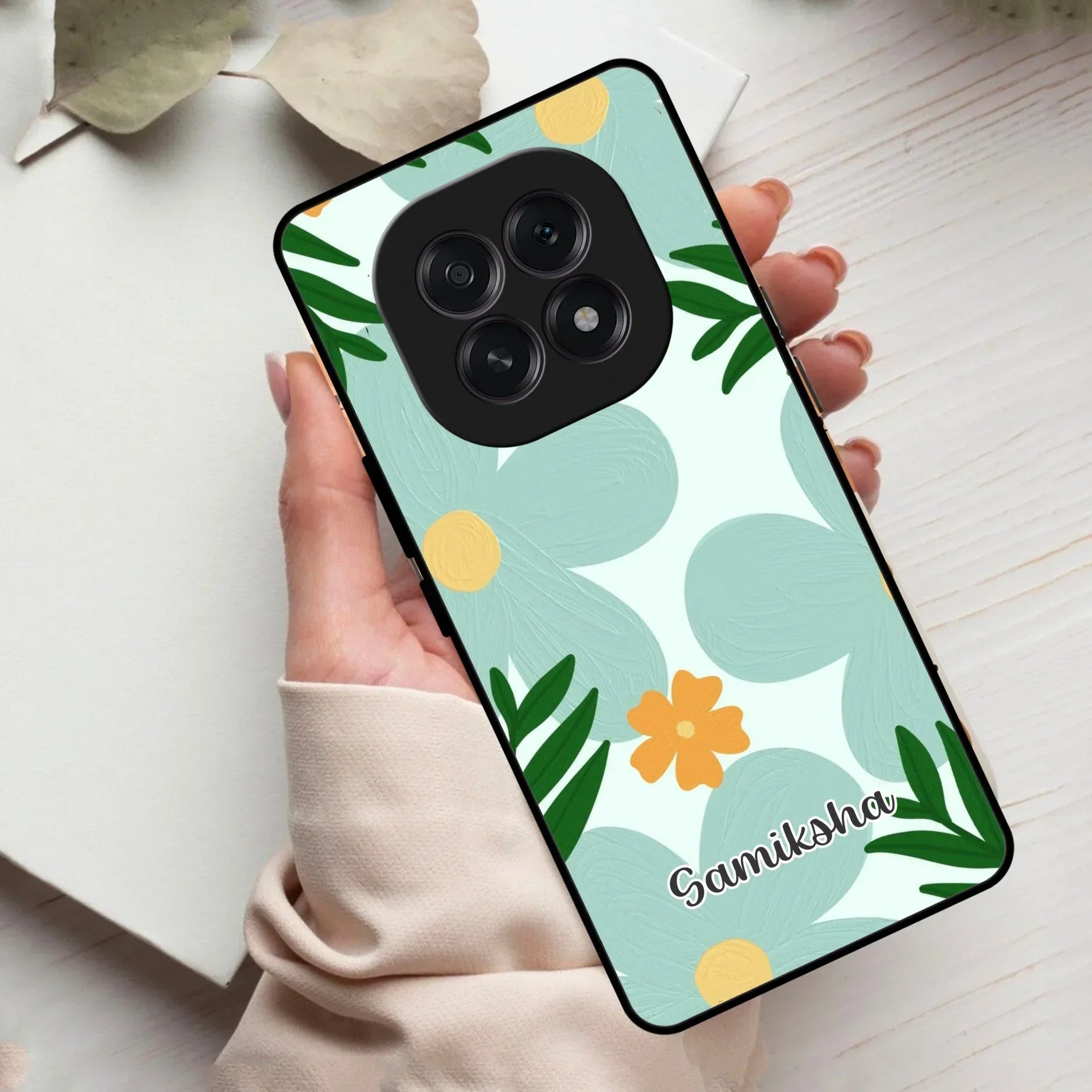 Daisy Dreams Customized Glass Case Cover For Oppo - ShopOnCliQ