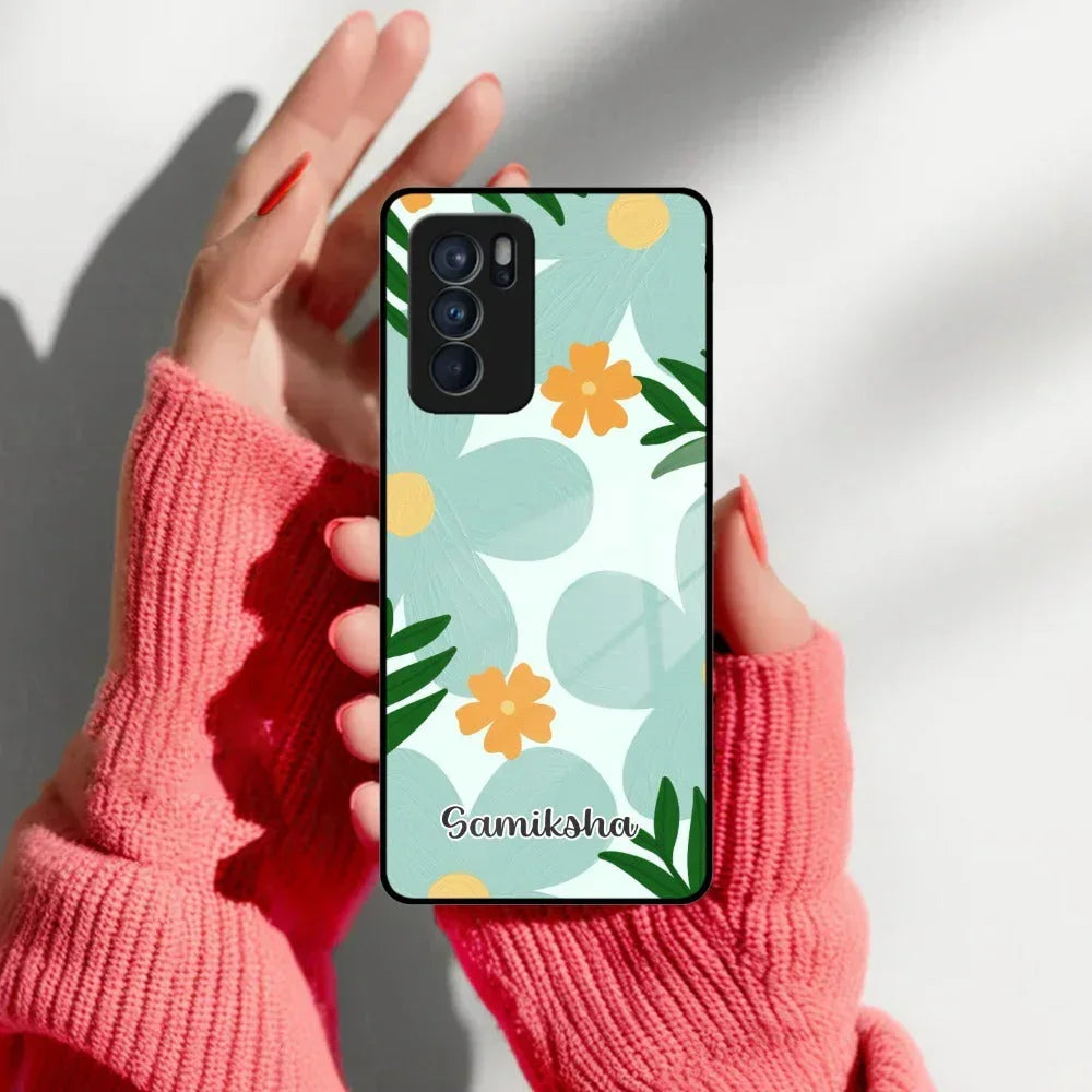 Daisy Dreams Customized Glass Case Cover For Oppo - ShopOnCliQ