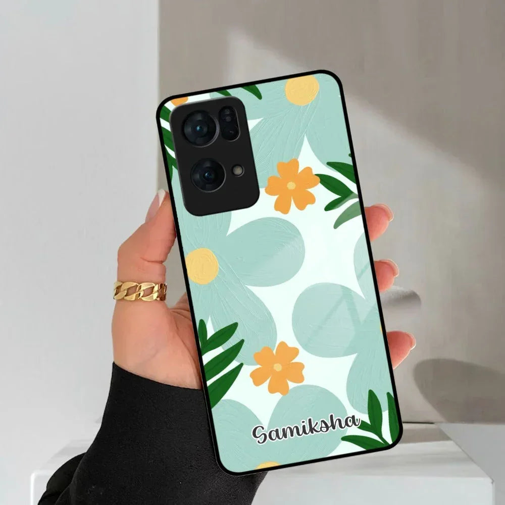 Daisy Dreams Customized Glass Case Cover For Oppo - ShopOnCliQ